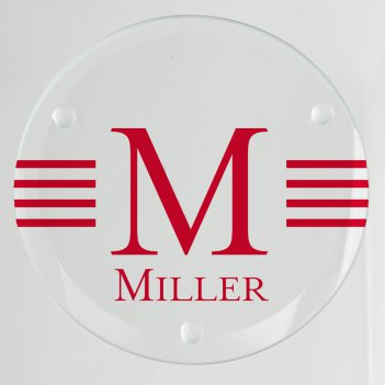 Millport Glass Coaster - Printed Raised Ink Millport Glass Coaster - Printed Raised Ink